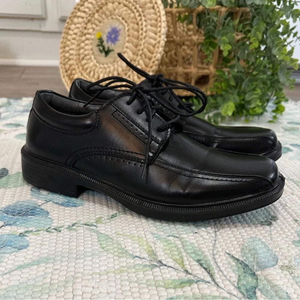 Classic Black Leather Men's Dress Shoes